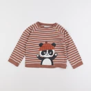 Vertbaudet - sweat marron - 36 mois