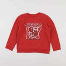 Vertbaudet - sweat rouge - 6 ans