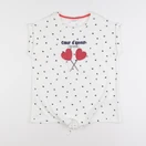 Vertbaudet - tee-shirt blanc - 12 ans