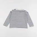 Vertbaudet - tee-shirt blanc, bleu - 4 ans