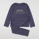 Vertbaudet - pyjama coton bleu, or - 10 ans