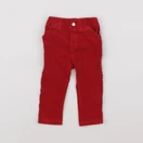 Petit Bateau - pantalon rouge - 12 mois
