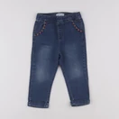 Vertbaudet - pantalon bleu - 2 ans