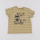 Vertbaudet - tee-shirt jaune - 6 mois