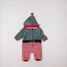 Vertbaudet - sur-pyjama vert - 12 mois