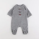 Jacadi - pyjama velours gris - 3 mois