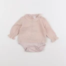 Zara - body blouse rose - 0/1 mois