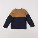 Vertbaudet - pull bleu, marron - 36 mois