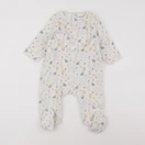 Tape à l'oeil - pyjama velours blanc - 12 mois