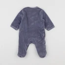 Vertbaudet - pyjama velours bleu - 1 mois