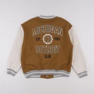 Zara - veste imprimé au dos beige, marron - 9/10 ans