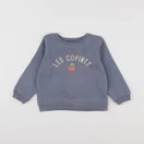 Vertbaudet - sweat bleu - 2 ans