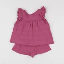 Vertbaudet - ensemble violet - 2 ans