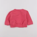 Vertbaudet - sweat rose - 12 mois