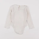 Zara - body à col beige - 6/9 mois