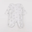 Tape à l'oeil - pyjama velours blanc - 0 mois