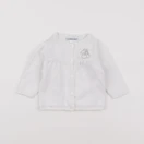 Vertbaudet - gilet blanc - 3 mois