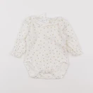 Zara - body à col beige - 1/3 mois