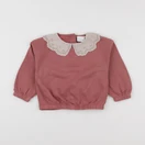 Vertbaudet - sweat rose - 24 mois