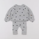 Vertbaudet - ensemble gris - 1 mois