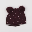 Vertbaudet - bonnet violet - 2/3 ans