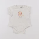Vertbaudet - body tee-shirt beige - 1 mois