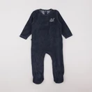 Vertbaudet - pyjama velours bleu - 2 ans