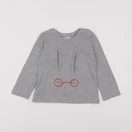 Mango - tee-shirt gris - 18/24 mois