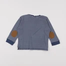 H&M - tee-shirt bleu, blanc - 12/18 mois