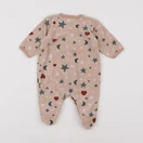 Petit Bateau - pyjama velours marron - 3 mois