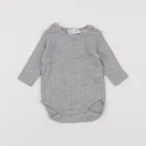 Zara - body gris - 0/1 mois