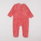 Vertbaudet - pyjama velours rouge - 18 mois