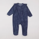 Vertbaudet - pyjama velours bleu, or - 18 mois