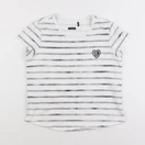 IKKS - tee-shirt blanc, gris - 10 ans