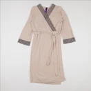 Seraphine - robe de chambre grossesse marron - s