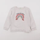 Vertbaudet - sweat or, beige - 5 ans