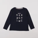 Vertbaudet - tee-shirt bleu, or - 6 ans