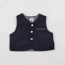 Petit Bateau - gilet bleu, argent - 6 mois