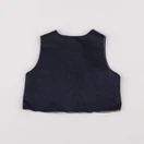 Petit Bateau - gilet bleu, argent - 6 mois