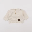 Vertbaudet - sweat beige - 3 mois