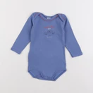 Petit Bateau - body bleu - 12 mois