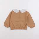 Vertbaudet - sweat marron - 18 mois