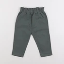 Vertbaudet - pantalon coton vert - 18 mois