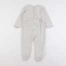 Petit Bateau - pyjama velours gris - 24 mois