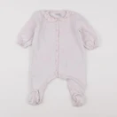 Petit Bateau - pyjama velours rose - 6 mois