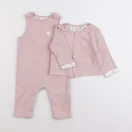 Vertbaudet - pyjama coton rose - 6 mois
