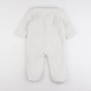 Vertbaudet - pyjama velours blanc - 18 mois