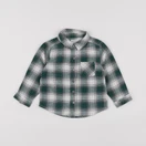 Vertbaudet - chemise blanc, vert - 18 mois