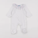 Jacadi - pyjama velours blanc - 1 mois