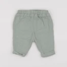 Vertbaudet - pantalon vert - 6/9 mois